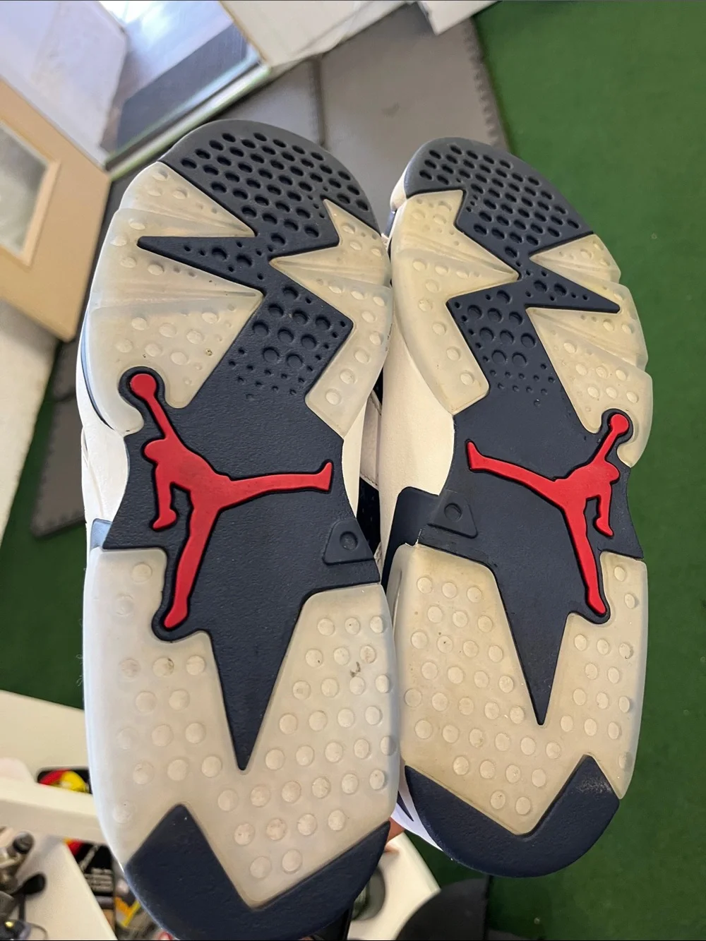 Jordan Men’s Sneakers - White / Navy / Red